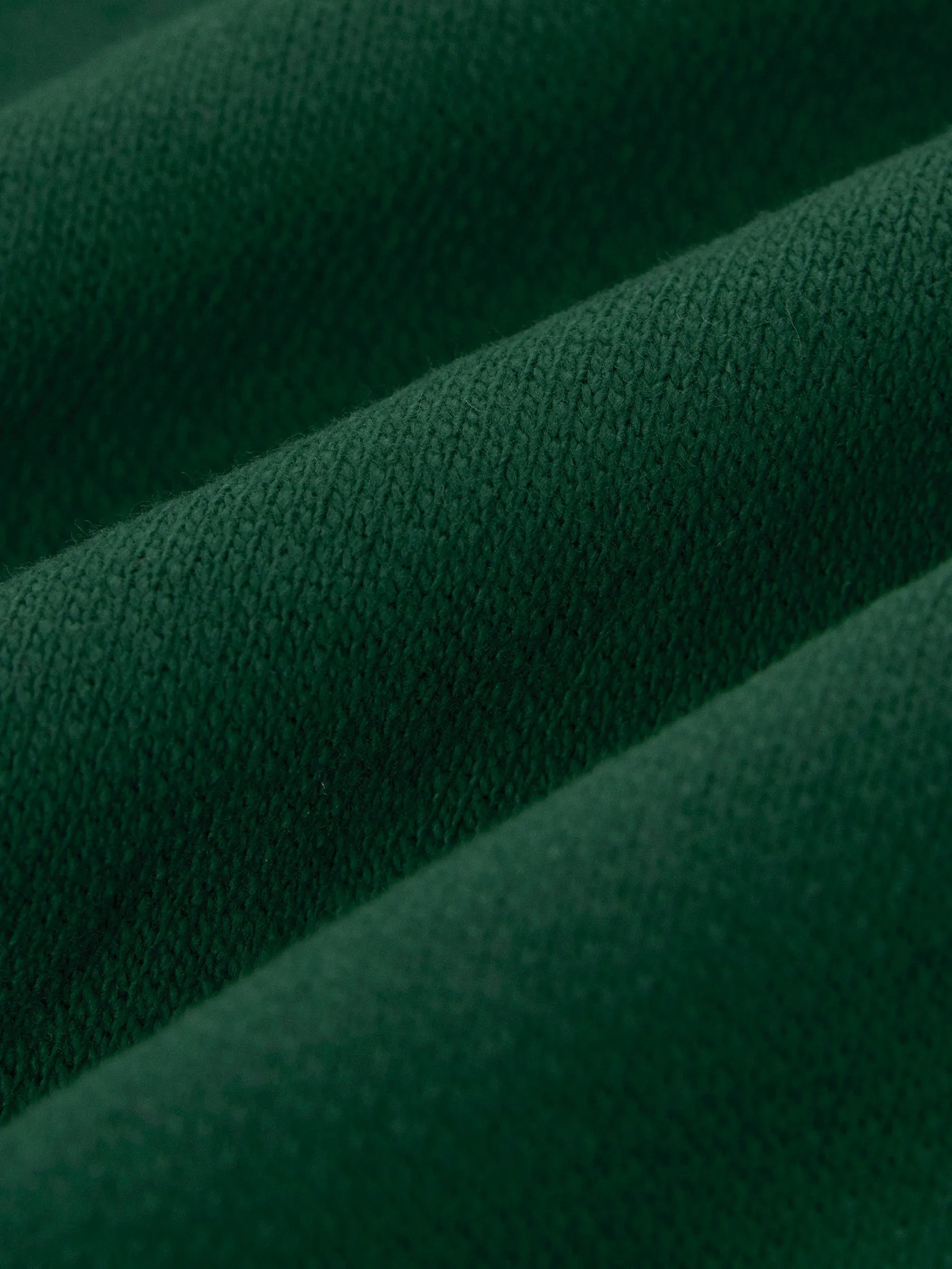 The French Terry Hoodie in Dark Green