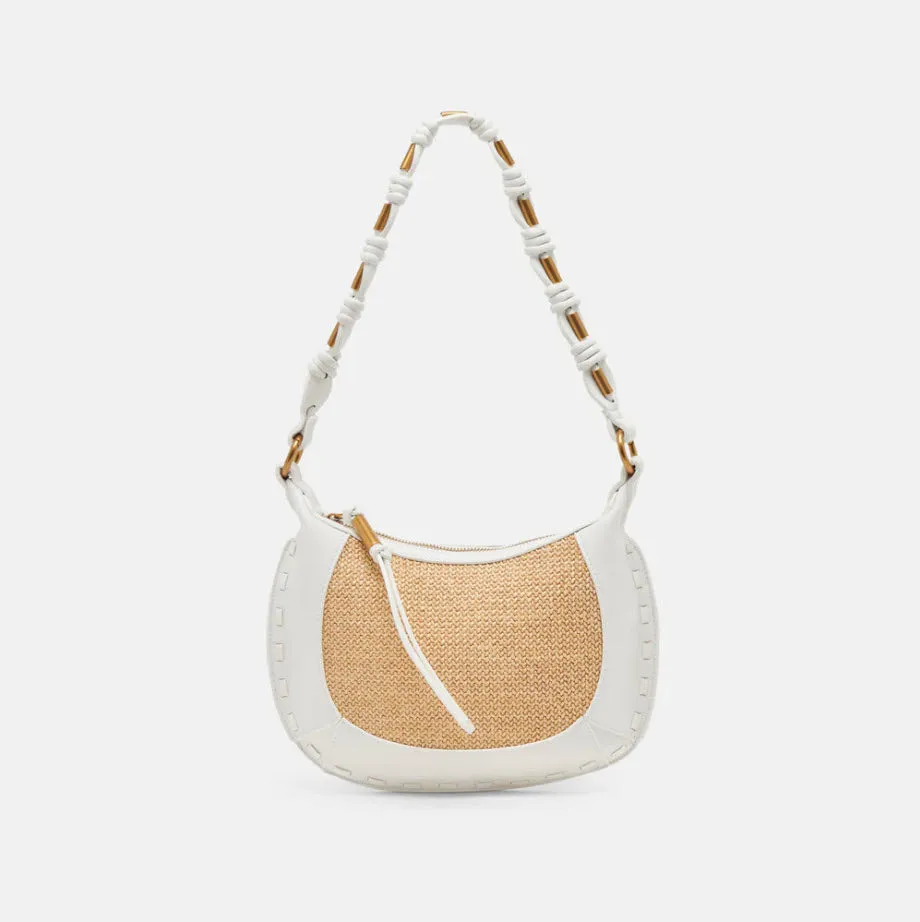 The Mixed Media Shoulder Bag in Natural