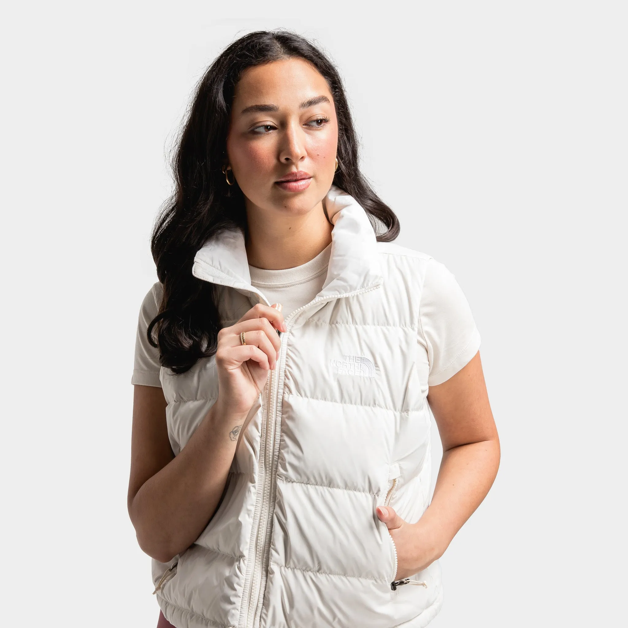 The North Face Women's Hydrenalite Down A-Line Vest White Dune