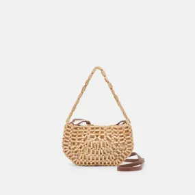 The Wooden Bead Shoulder Bag in Natural