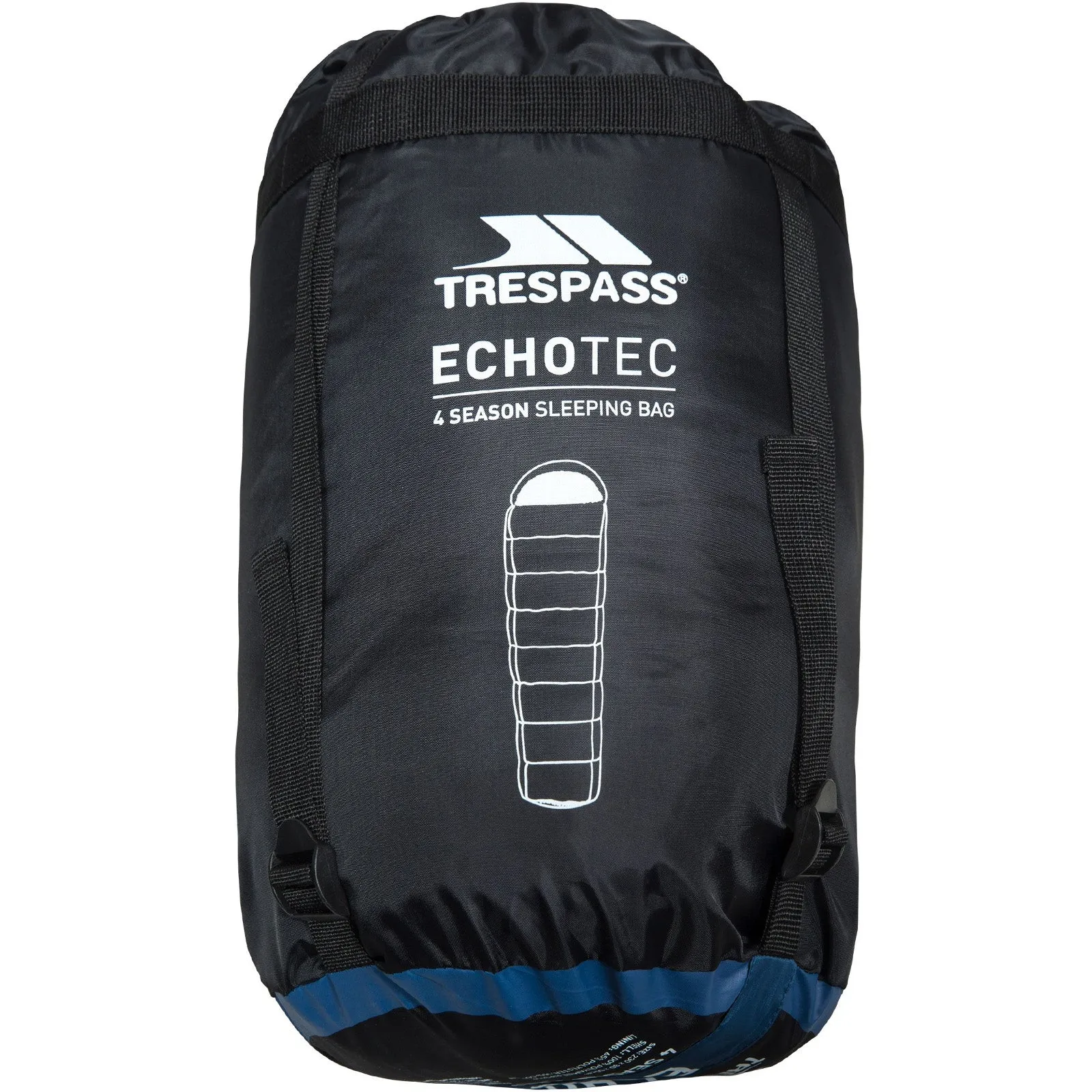 Trespass Adults Echotec 4 Season Water Repellent Sleeping Bag - Blue