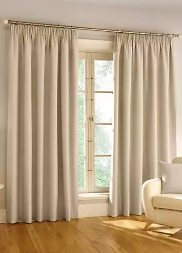 Tyrone Harvard Textured Pair of Standard Header Blackout Thermal Curtains | Kaleidoscope