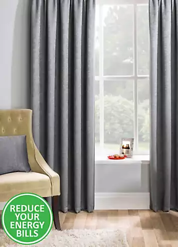 Tyrone Matrix Room Darkening Pencil Pleat Curtains | Kaleidoscope