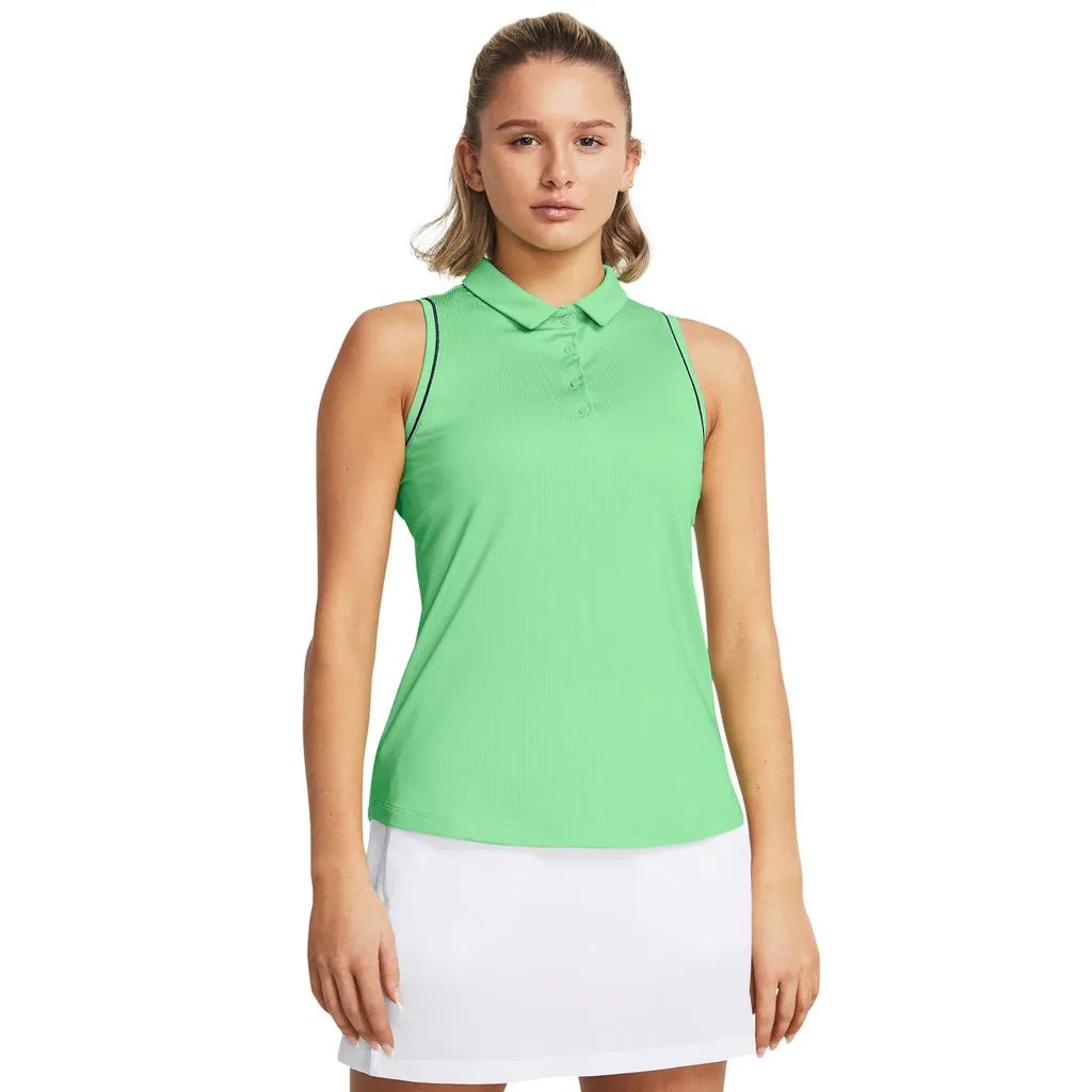 UA Playoff Jacquard Sleeveless Polo Womens