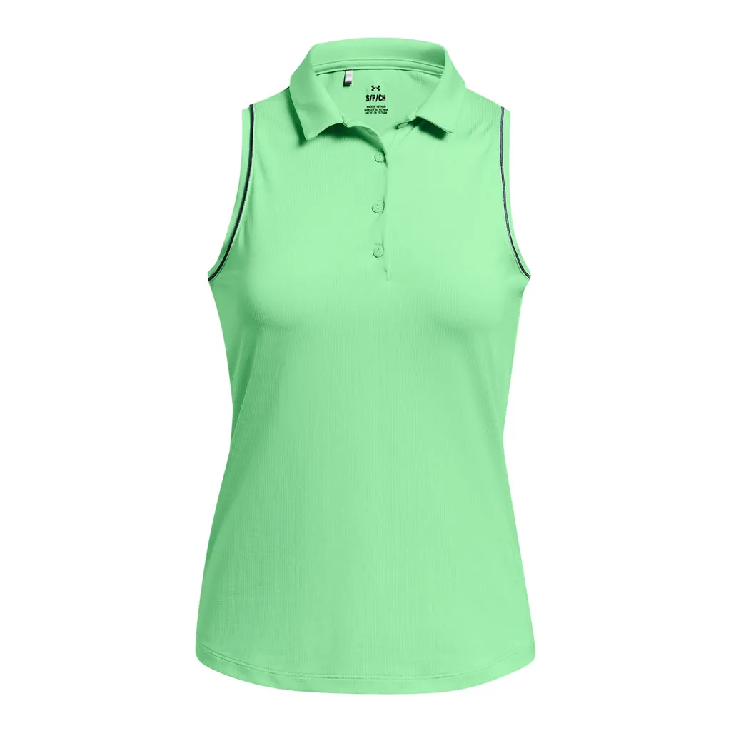 UA Playoff Jacquard Sleeveless Polo Womens