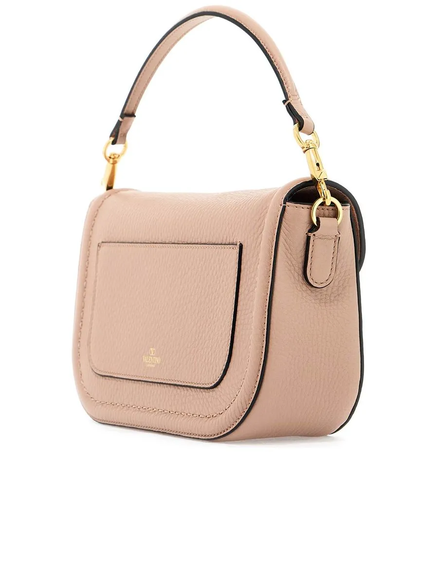 Valentino Garavani Alltime Grainy Calfskin Shoulder Bag