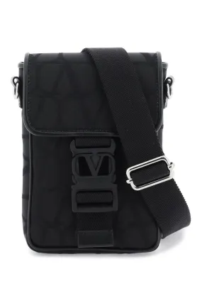 Valentino Garavani    Valentino Garavani Black Iconographe Mini Crossbody Bag