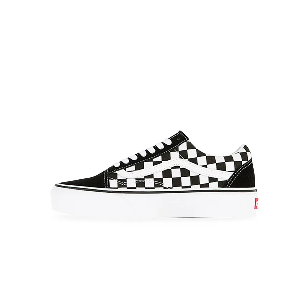 Vans Old Skool Platform (Checkerboard) Black/Tr White VN0A3B3UHRK1