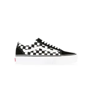 Vans Old Skool Platform (Checkerboard) Black/Tr White VN0A3B3UHRK1