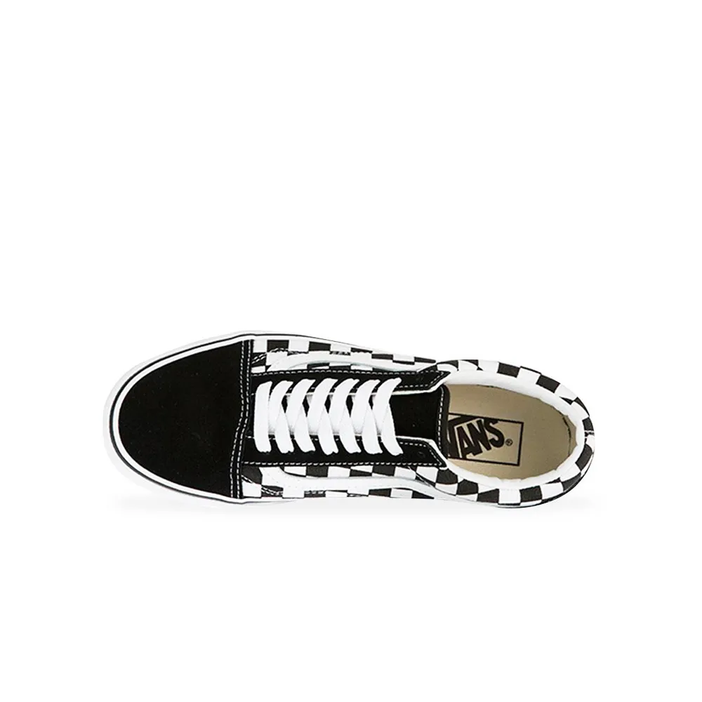 Vans Old Skool Platform (Checkerboard) Black/Tr White VN0A3B3UHRK1