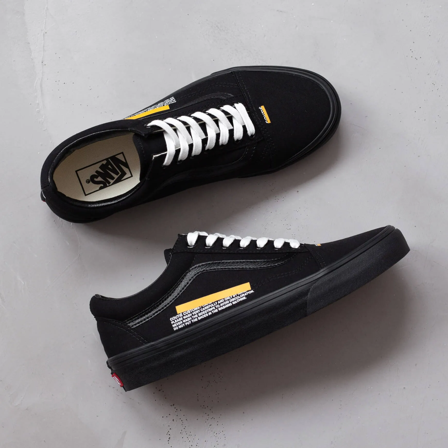 Vans Old Skool Stripe Logo Black Custom