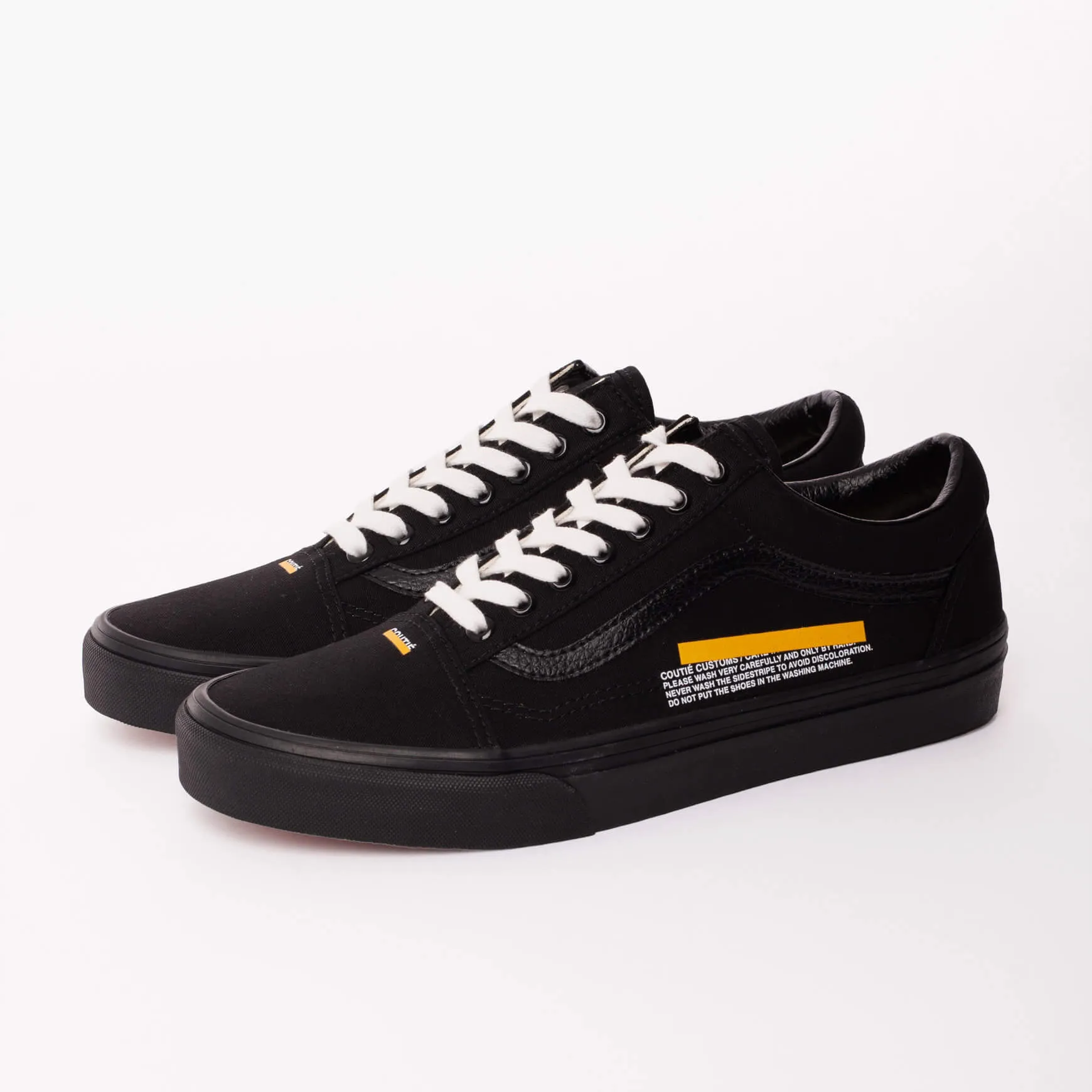 Vans Old Skool Stripe Logo Black Custom