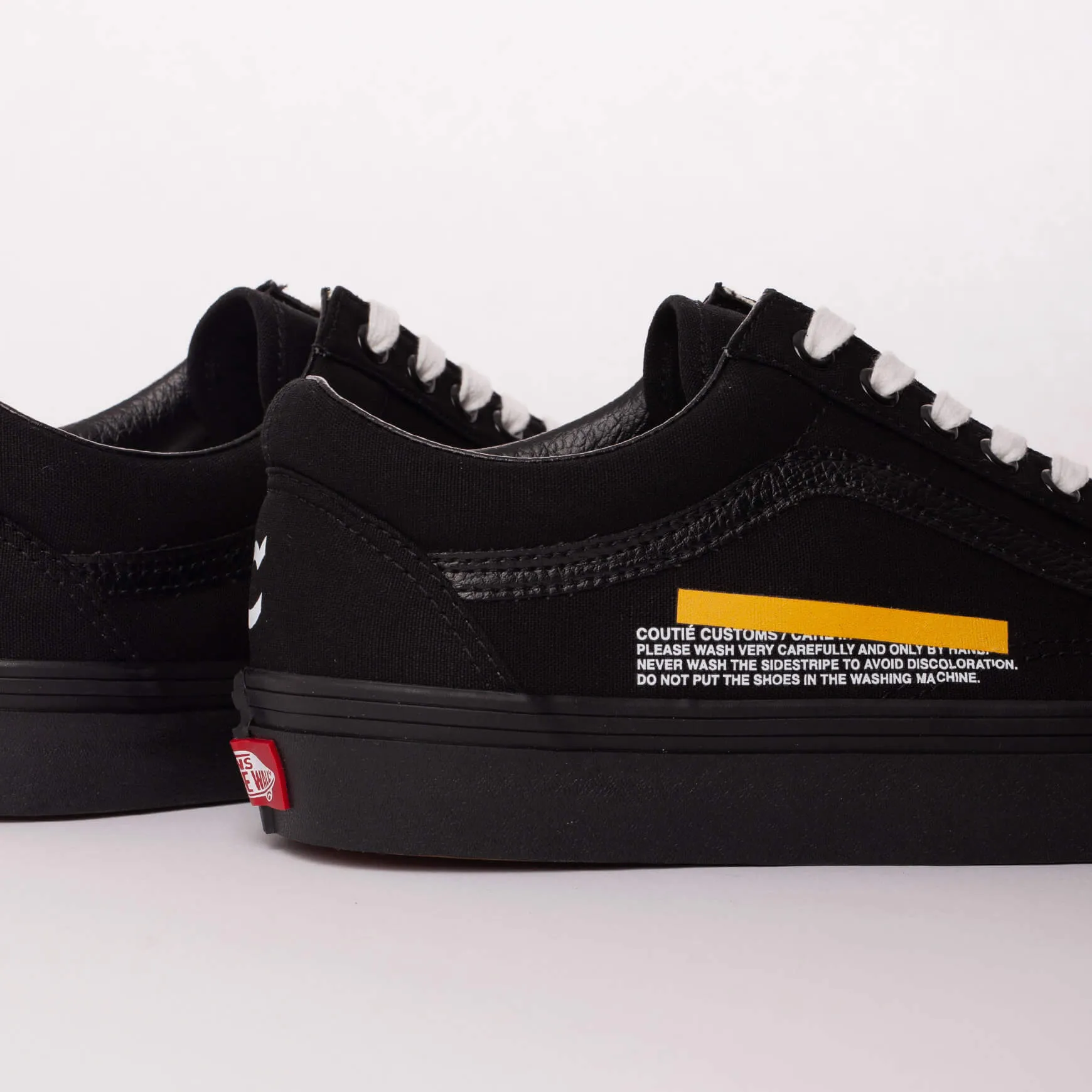 Vans Old Skool Stripe Logo Black Custom