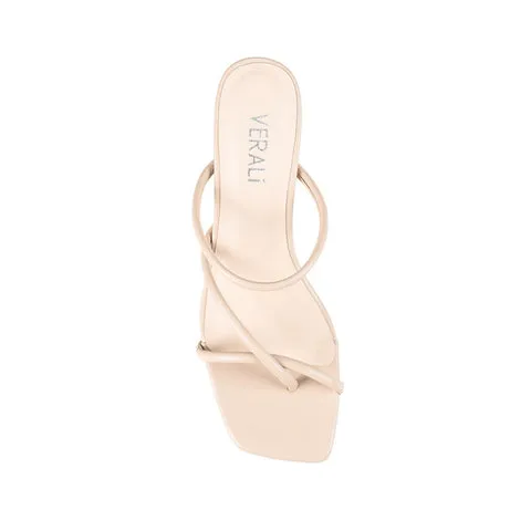 Verali NASHVILLE STRAPPY MULES - Nude Smooth