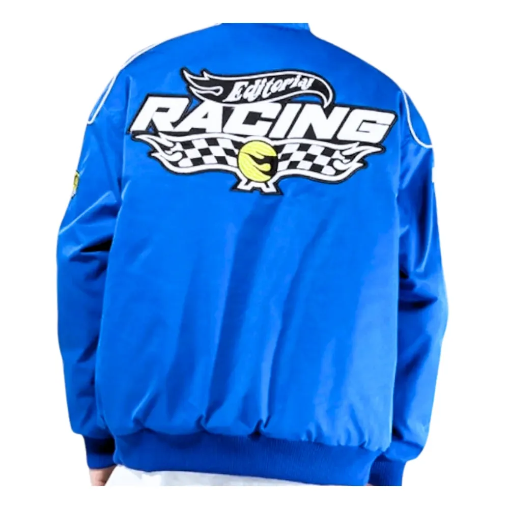 Vintage Blue Formula 1 Racing Jacket