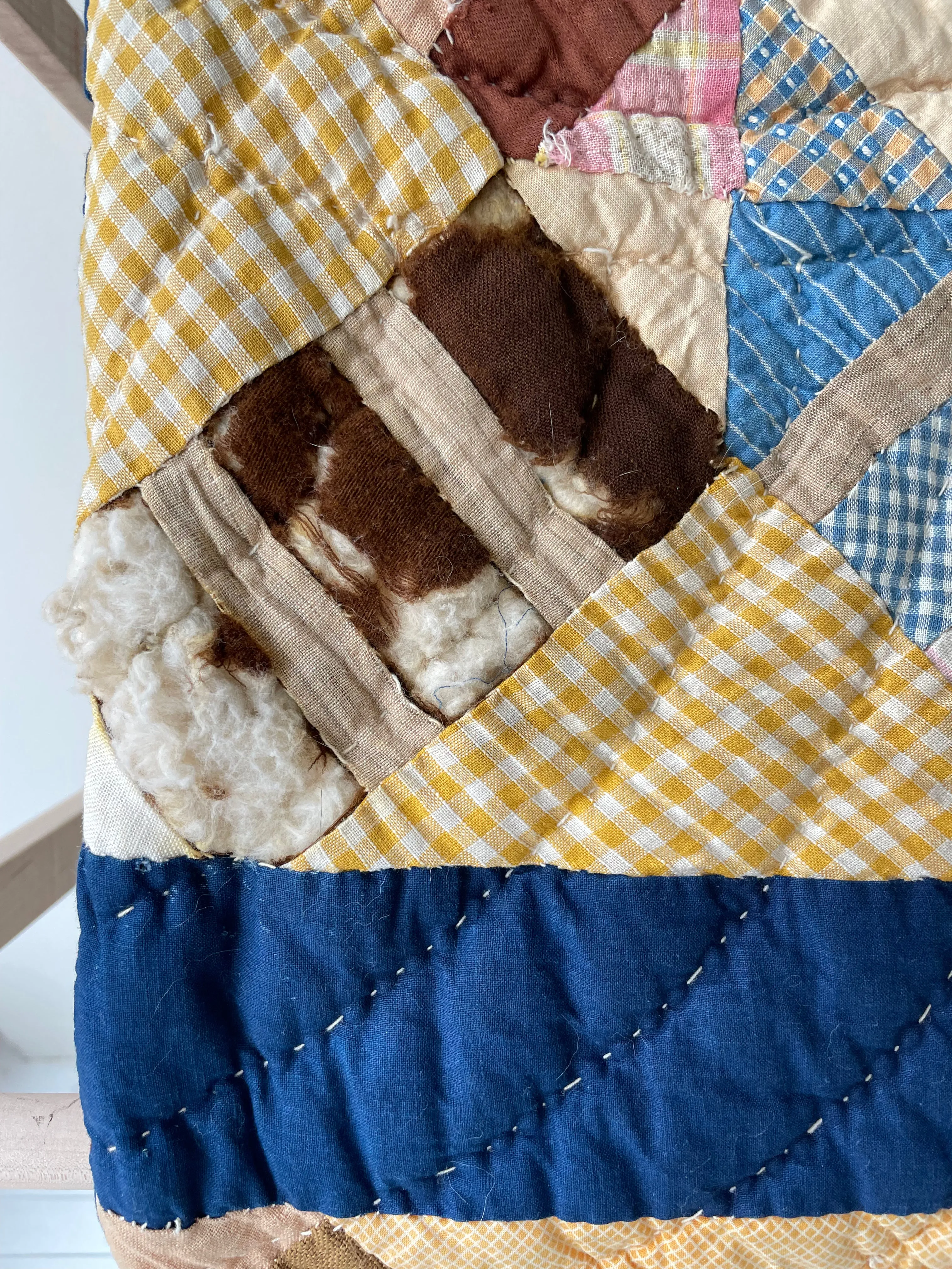 Vintage Cobalt Bars Quilt