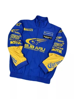 Vintage Embroidery Subaru World Rally STI Team Racing Jacket