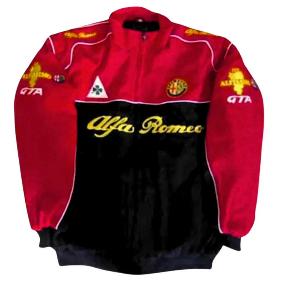 Vintage Style Alfa Romeo F1 Racing Jacket