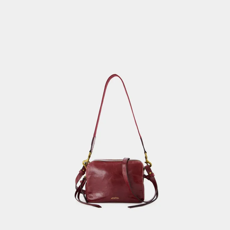 Wardy Camera Gd Crossbody - Isabel Marant - Leather - Burgundy