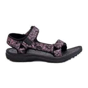 Women's Lightweight Sports Sandals Black and Pink Lumeria