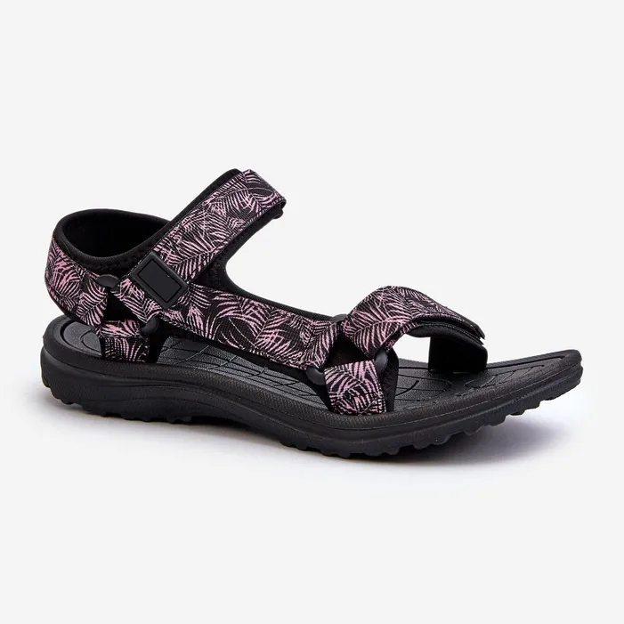 Women's Lightweight Sports Sandals Black and Pink Lumeria