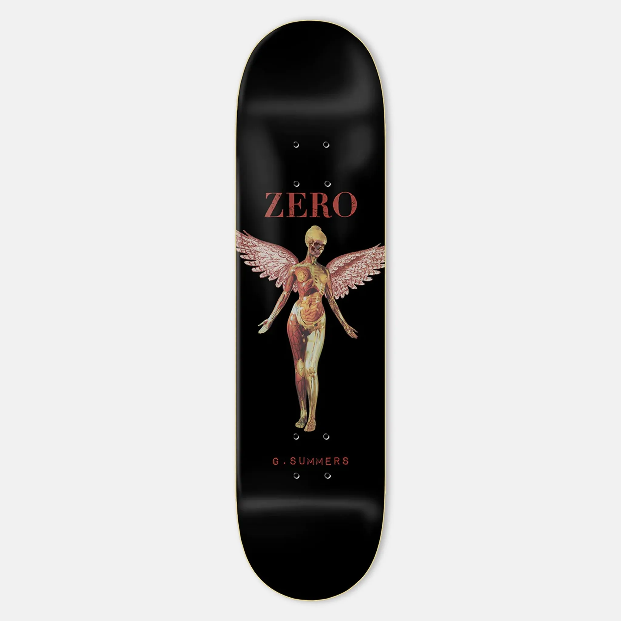 Zero Skateboards - 8.25 Anatomy Gabriel Summers Skateboard Deck - Black