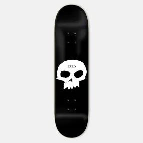 Zero Skateboards - 8.375 Single Skull Skateboard Deck - Black / White